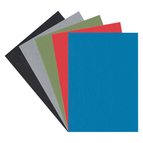 Cubiertas para encuadernar cartón símil cuero 270 g A4 - Paquete de 100 unidades