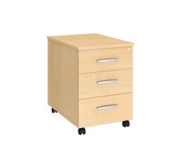 Drawer cabinet height 58 cm wood 3 drawers Arko beech