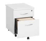 Ladeblok hoogte 58 cm hout 2 laden Arko wit