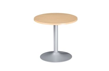 Mesa redonda 80 cm haya - pata columna aluminio Excellens