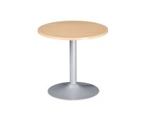 Mesa redonda 80 cm haya - pata columna aluminio Excellens