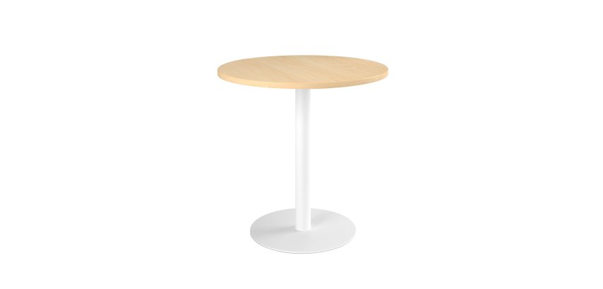 Ronde tafel diameter 80 cm basis tube plateau beuk Bruneau Excellens