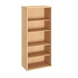 Bibliothèque haute bois H 182 x L 80 cm Teamline