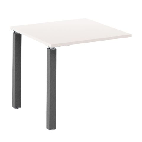 Extensión Eden Ancho 80 cm Blanco patas antracitas