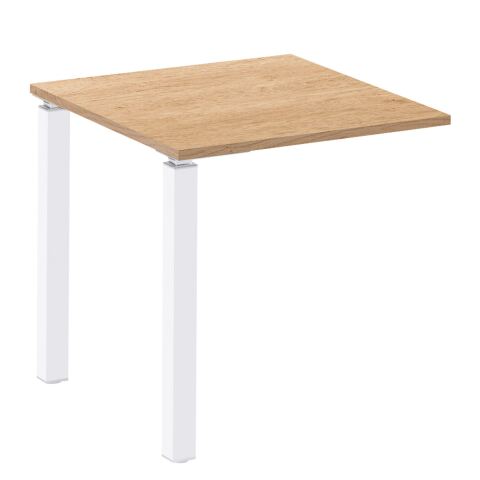 Extensión Eden Ancho 80 cm Roble claro patas blancas