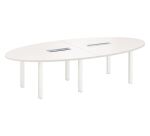 Table de réunion modulaire blanc Exprim