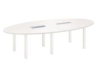 Table de réunion modulaire blanc Exprim