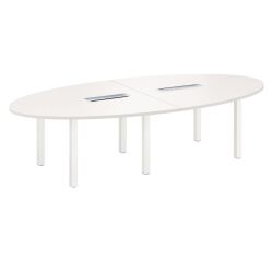 Table de réunion modulaire blanc Exprim