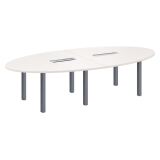 Table de réunion modulaire blanc Exprim