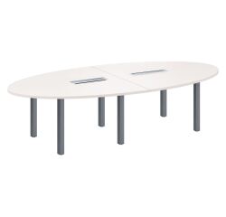 Table de réunion modulaire blanc Exprim