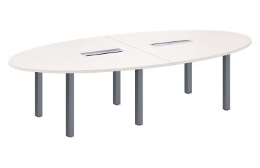 <strong>Modular meeting table Eden L 280 x W 140 cm metal base 12 people</strong>