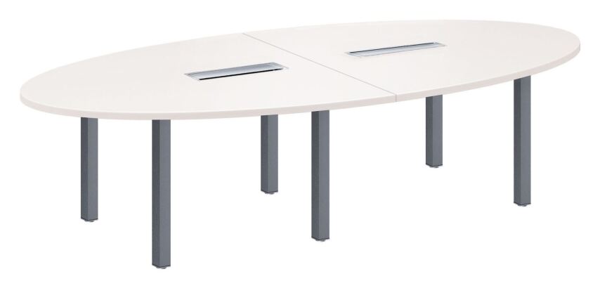 Table de réunion modulaire blanc Exprim