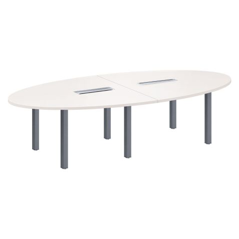 Table de réunion modulaire blanc Exprim