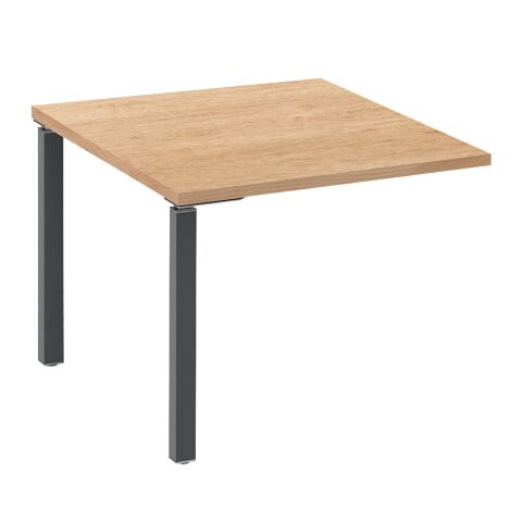 Extensión Eden Ancho 100 cm Roble claro patas antracitas