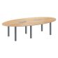 Table de réunion modulable  Eden L 280 x P 140 cm piètement métal 12 personnes