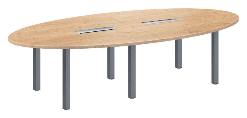<strong>Modular meeting table Eden L 280 x W 140 cm metal base 12 people</strong>
