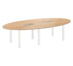 Table de réunion modulable  Eden L 280 x P 140 cm piètement métal 12 personnes