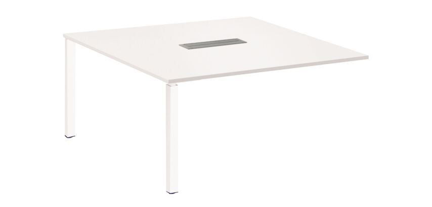 Module d'extension Eden L 140 x P 140 cm pour table de réunion modulable Eden