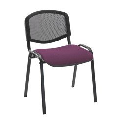 Chaise de conférence dossier maille