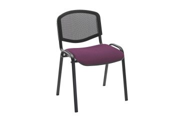 Meeting chair with back in mesh