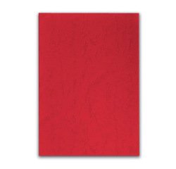 Cubiertas A4 cartón símil piel 270g- Paquete de 100 rojo