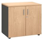 Armoire basse chêne clair Exprim