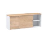 Bahut L 160 cm chêne clair Exprim