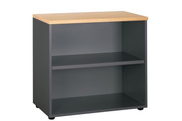 Bibliothèque basse hauteur bureau Eden dessus Chêne clair