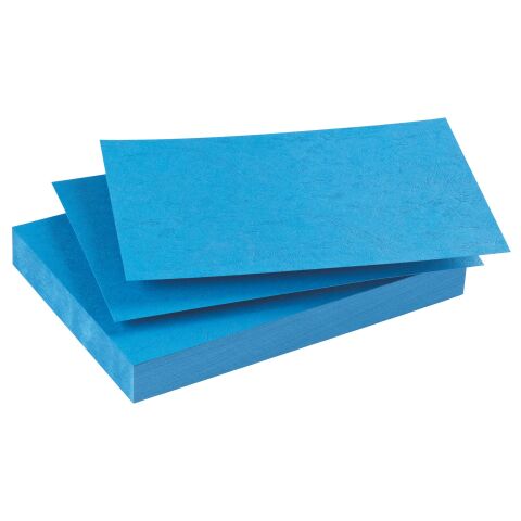 Pack de 100 cubiertas cartón simil piel 270g Azul