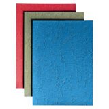 Pack of 100 leather grained cardboard covers, A4