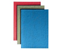 Pack of 100 leather grained cardboard covers, 270 g, red