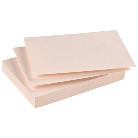 Pack de 100 cubiertas cartón simil piel 270g Marfil