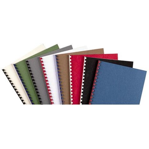 Pack of 100 leather grained cardboard covers, A4