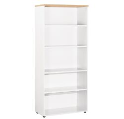 Hoge bibliotheekkast lichte eik Eden