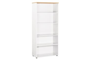 High bookcase light oak Eden