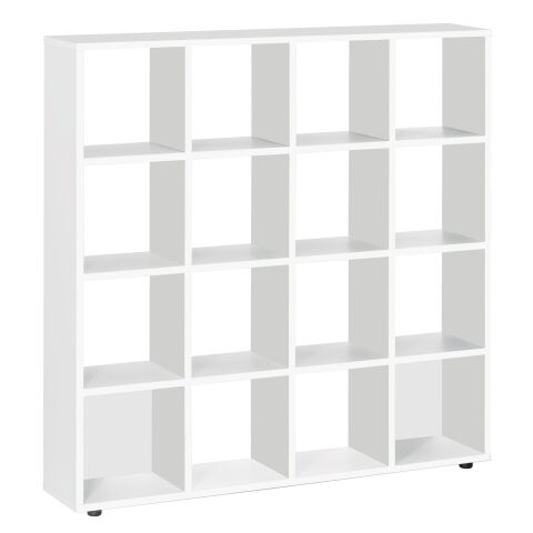 Estantería 16 compartimentos blancos Eden