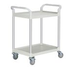 Servante 2 plateaux gris