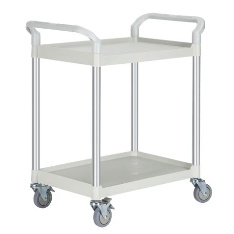 Carro multiusos de 2 bandejas gris