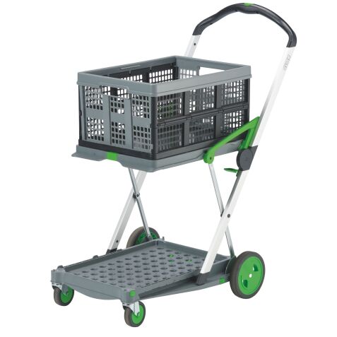 Chariot pliable 2 plateaux Clax