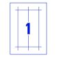 Table name tags Avery paper 60 x 210 mm - Pack of 20