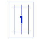 Paquet de 20 chevalets porte-nom Avery papier 60 x 210 mm