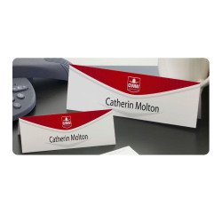 Paquet de 20 chevalets porte-nom Avery papier 60 x 210 mm