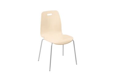 Silla coque madera 4 patas