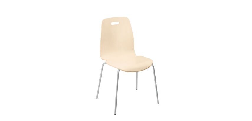 Wooden chair VILMA - metal base