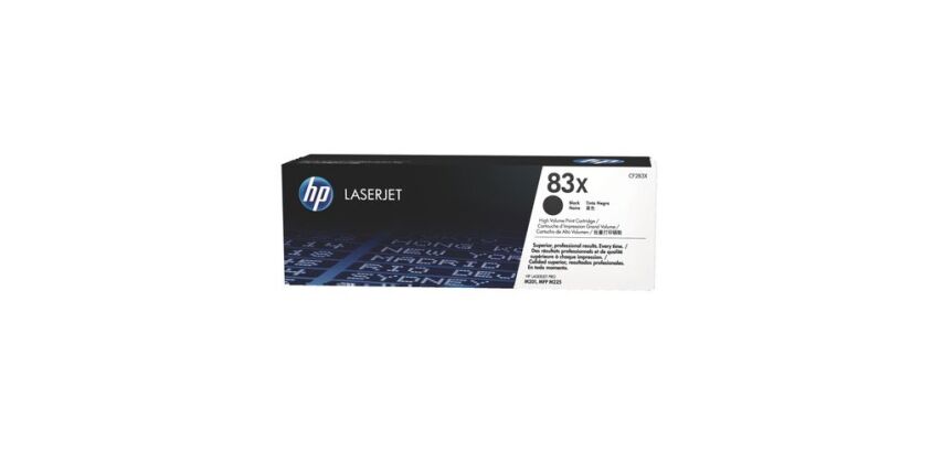 HP 83X -CF283X Toner haute capacité noir pour imprimante laser