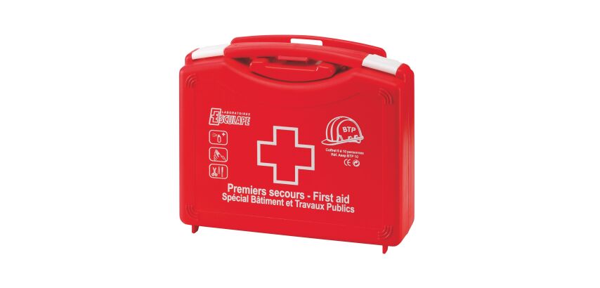 Coffret de secours BTP Esculape - 10 personnes