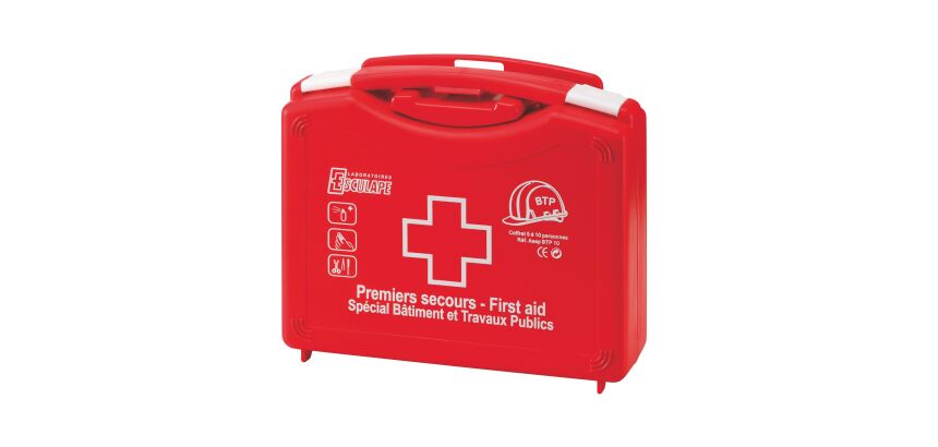 Coffret secours 10 personnes BTP Esculape