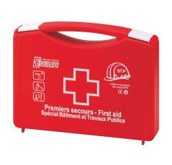 Coffret secours 5 personnes BTP Esculape