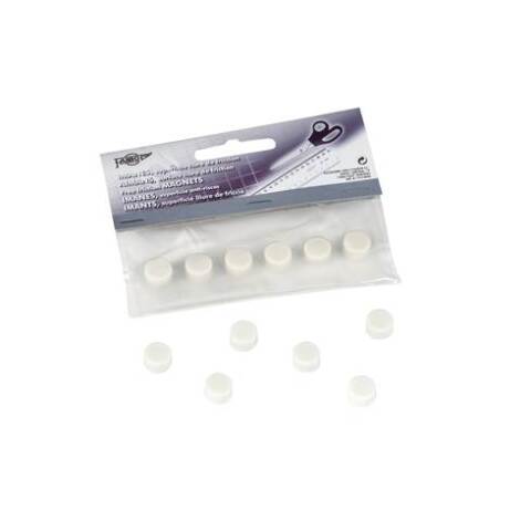 Blister de 6 Imanes Redondos 10 mm Blanco