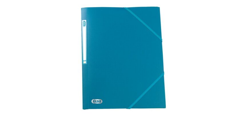 Chemise à élastique 3 rabats plastique Memphis OXFORD 24 x 32 cm dos 1,5 cm couleur